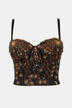 Load image into Gallery viewer, Beaded and Sequined Bustier
