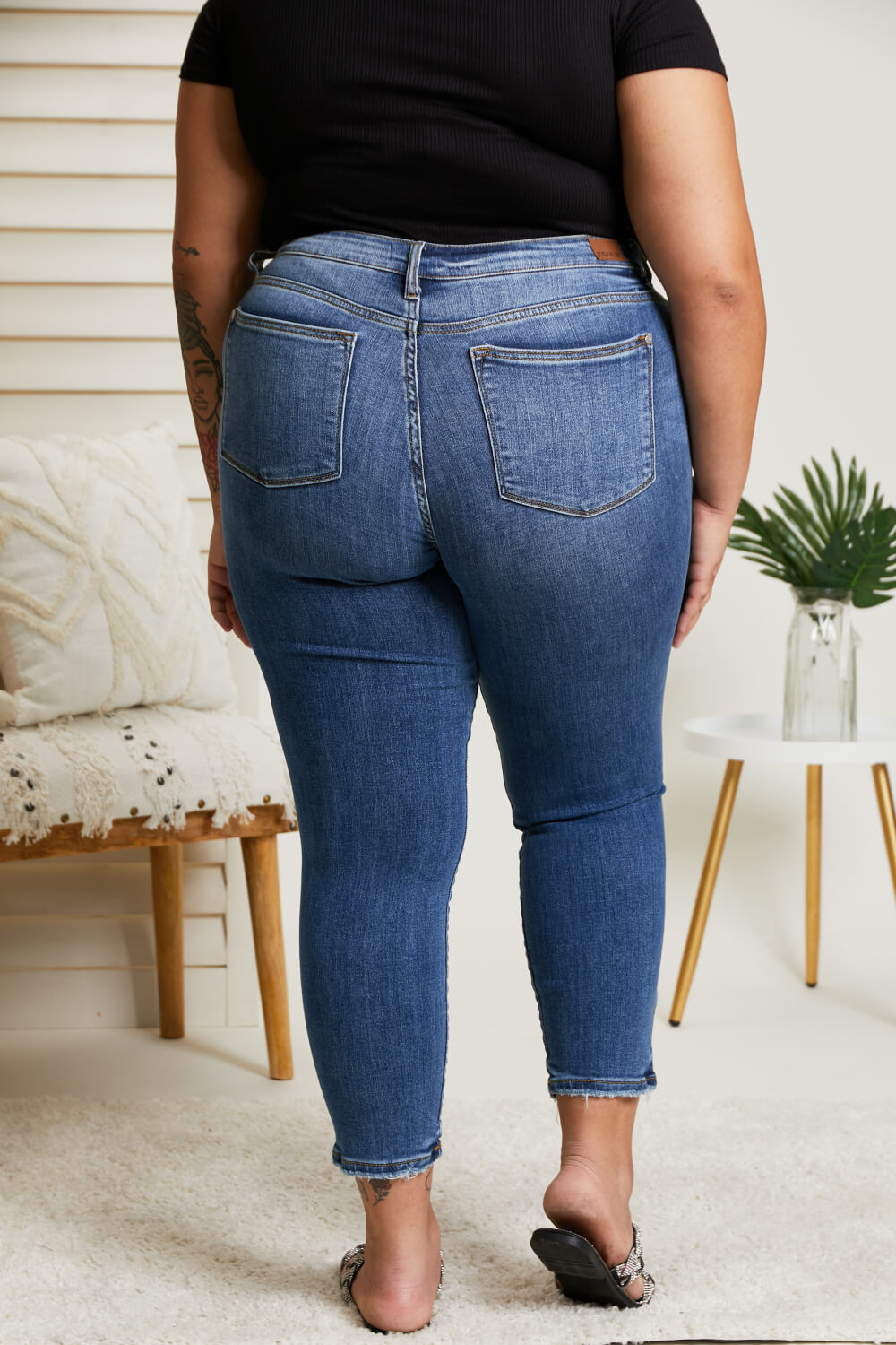 Judy Blue Gemma Full Size Classic Boyfriend Jeans