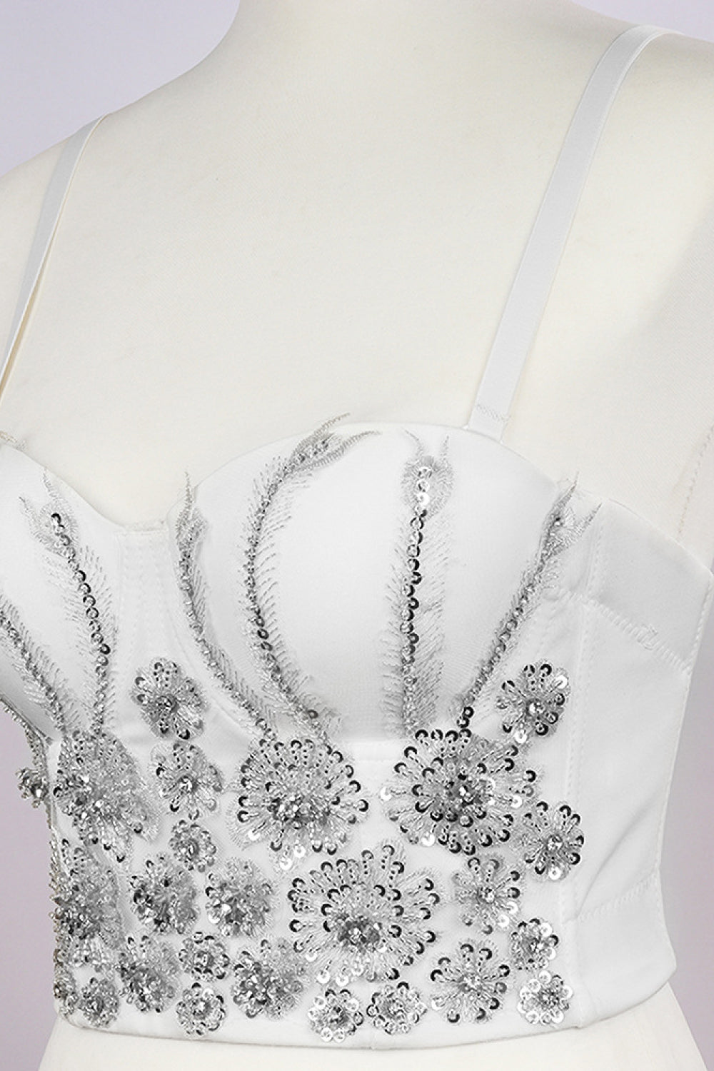 Floral Beaded Bustier