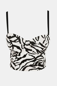 Zebra Print Bustier