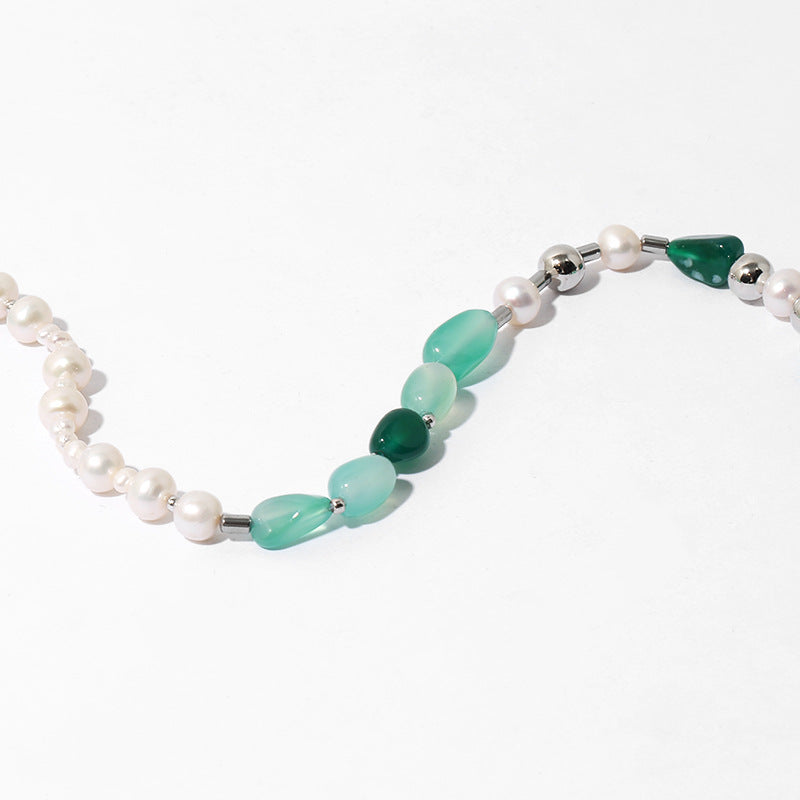 Freshwater Pearl Natural Stone Necklace