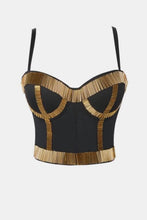 Load image into Gallery viewer, Bugle Bead Trim Bustier
