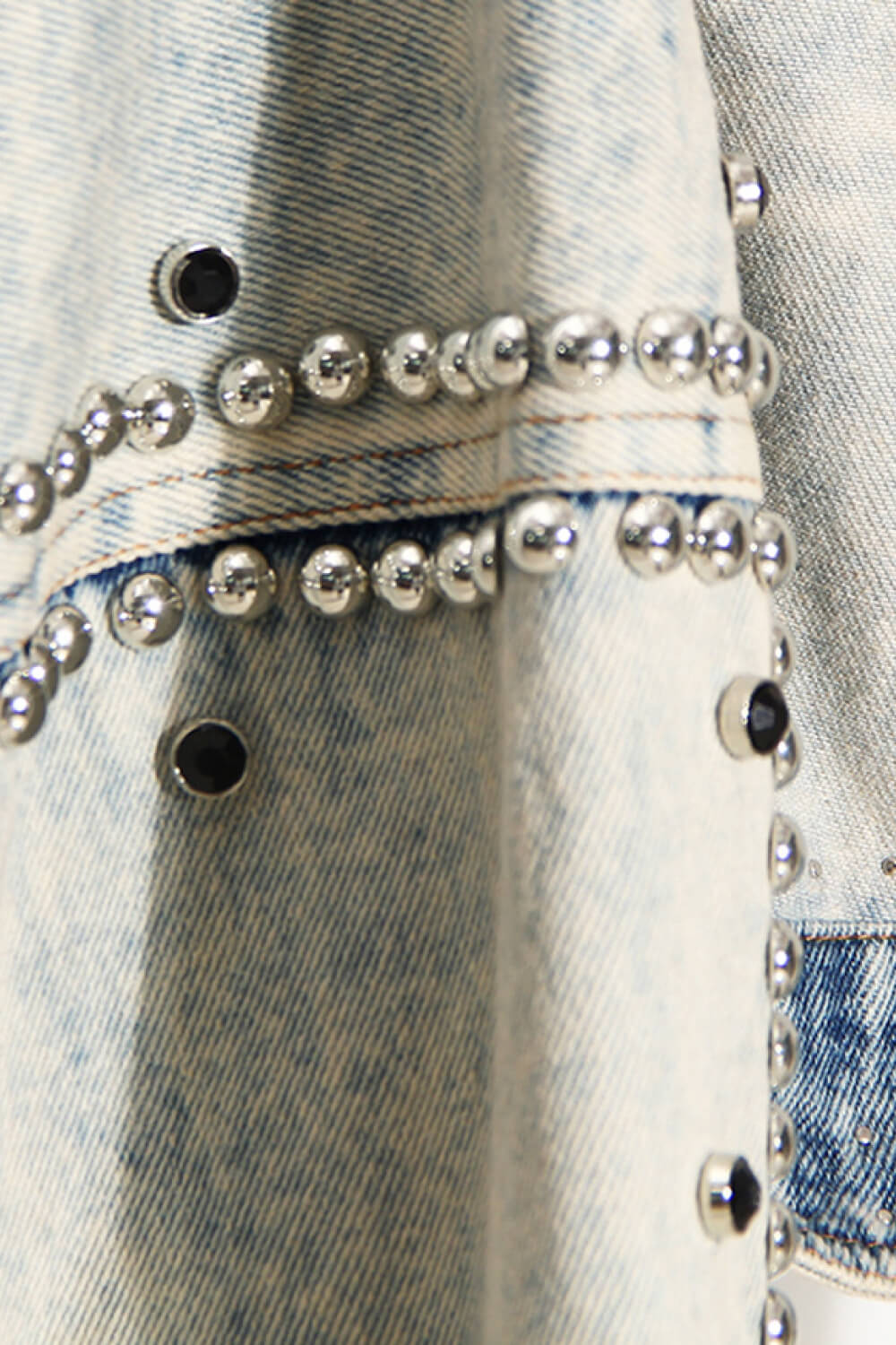 Studded Detail Denim Bolero