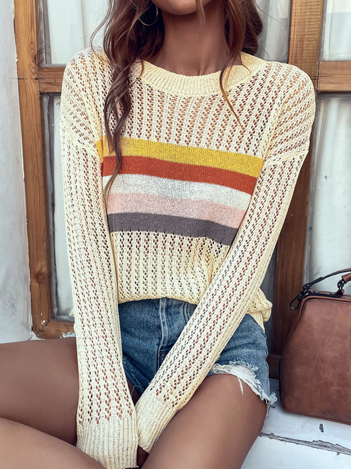 Striped Long Sleeve Sweater