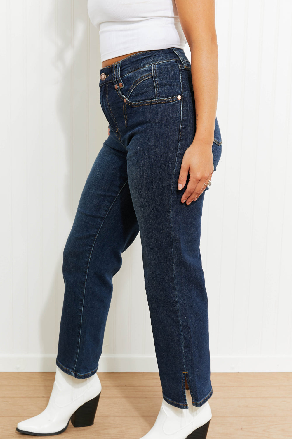 Judy Blue Suzie Full Size Cropped Straight Leg Jeans