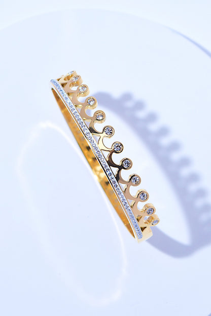 Rhinestone Crown Bracelet