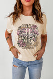 ROCK & ROLL Graphic Cuffed Short Sleeve Tee