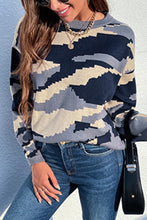 Load image into Gallery viewer, Pixelated Camouflage Print Sweater
