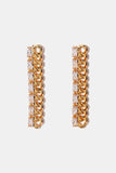 Curb Chain Drop Earrings