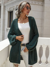 Load image into Gallery viewer, Flare Sleeve Openwork Open Front Cardigan
