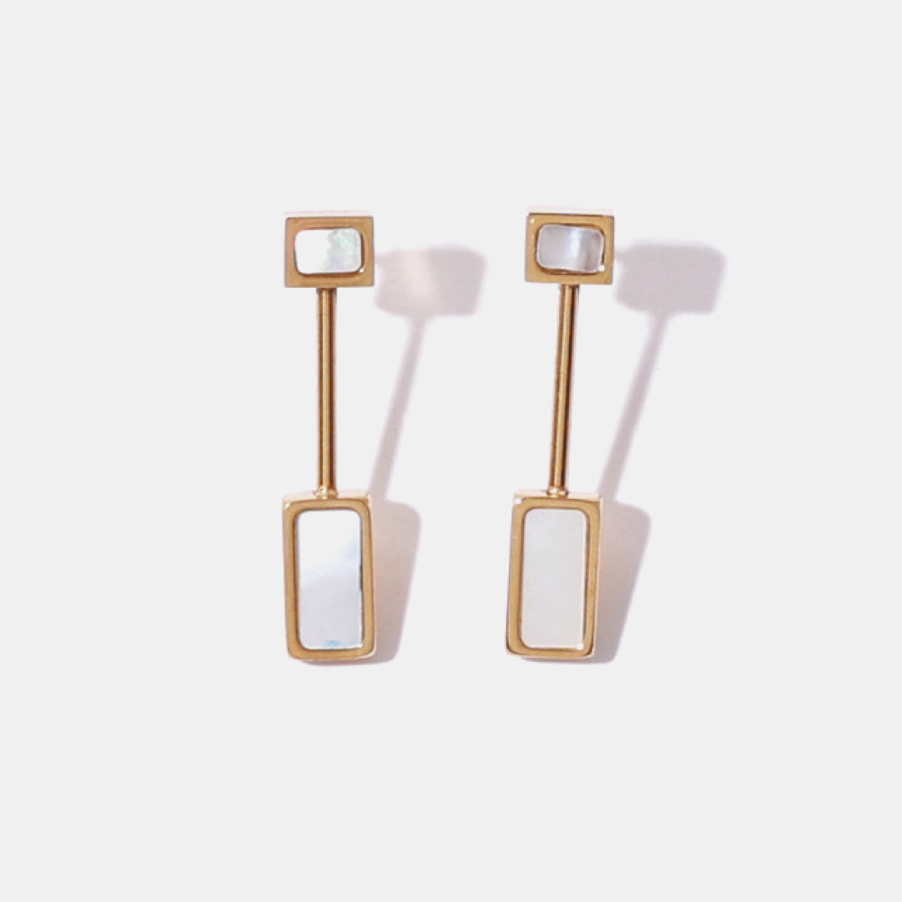 All Your Love Square Shell Stud Earrings