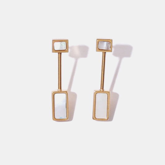 All Your Love Square Shell Stud Earrings