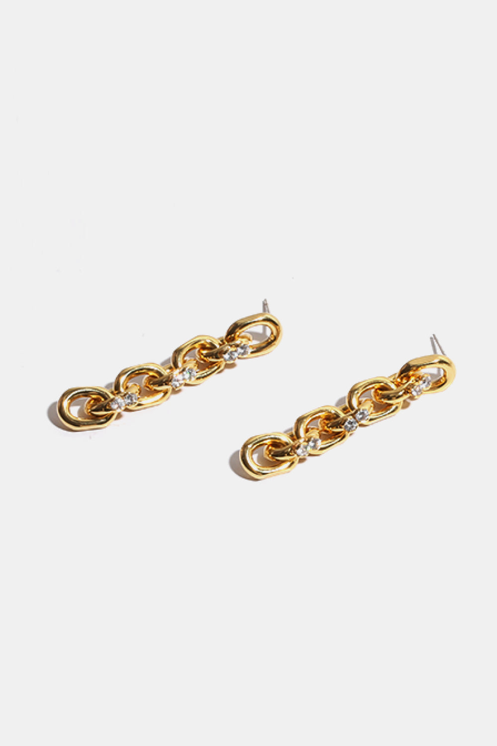 Decorative Rhinestone Chain Drop Earrings