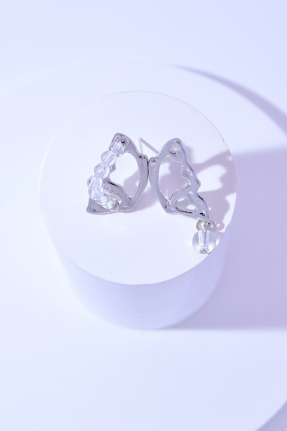 Crystal Butterfly Shape Stud Earrings