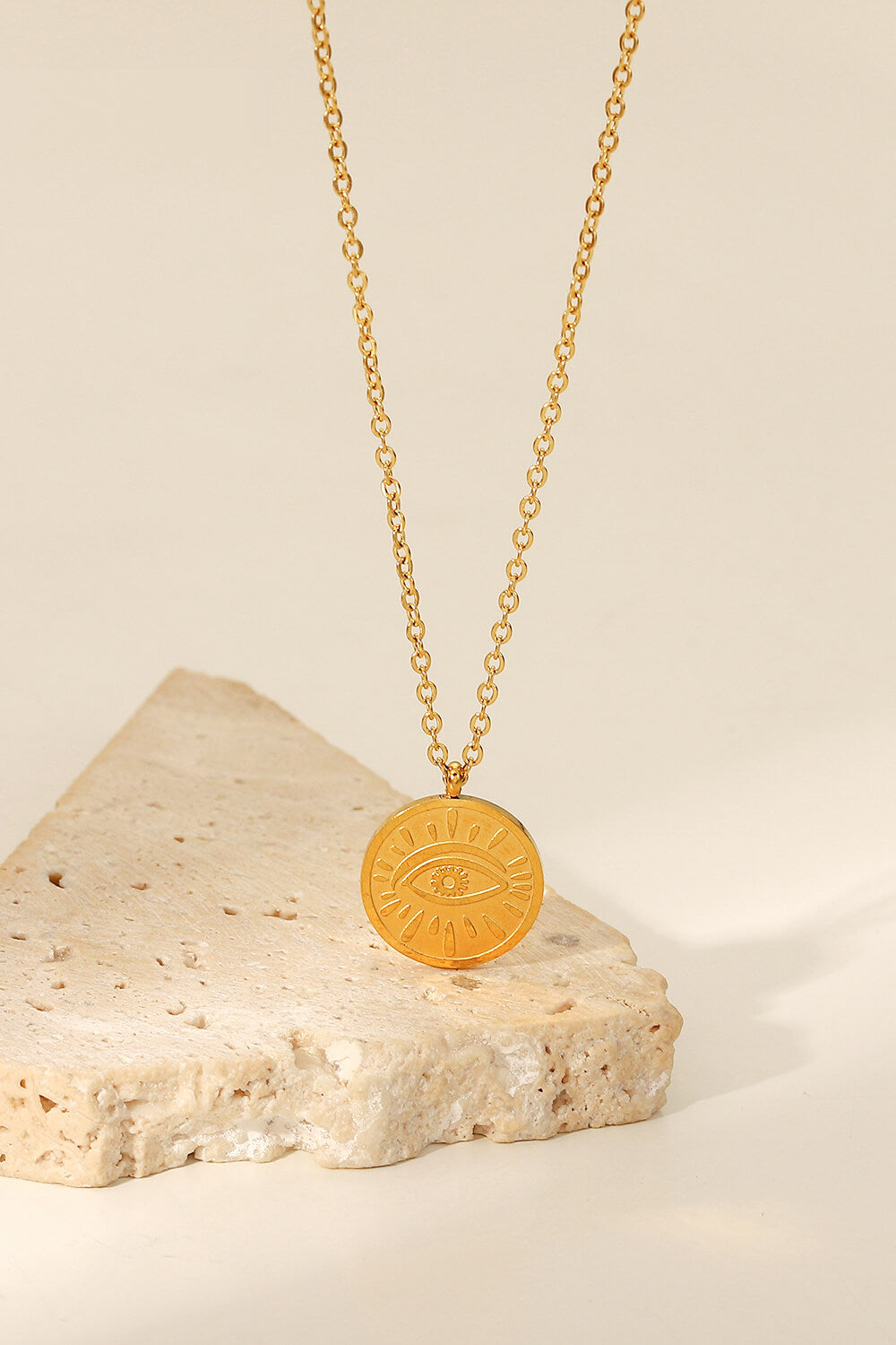 Eye Coin Pendant Necklace