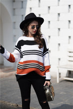 Load image into Gallery viewer, Striped Boat Neck Sweater
