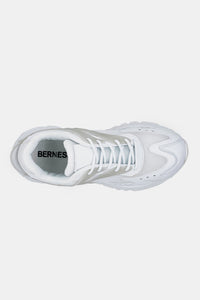 Berness Chunky Sole Contrast Detail Athletic Sneakers in White