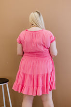 Load image into Gallery viewer, ODDI Pink Passion Full Size Run Smocked Waist Dress
