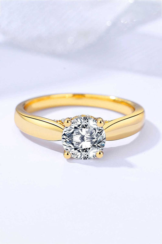 Classic 925 Sterling Silver Moissanite Ring