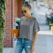 Load image into Gallery viewer, Contrast Trim Raglan Sleeve T-Shirt
