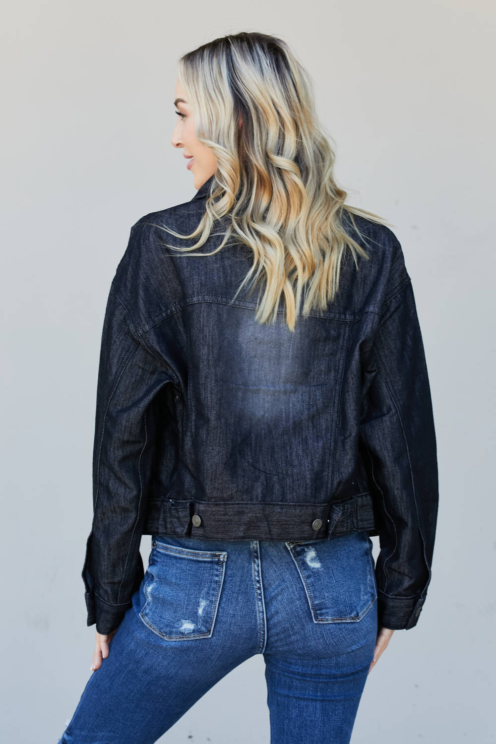 Sew In Love Full Size Collared Denim Jacket