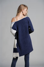 Load image into Gallery viewer, Color Block Open Front Longline Cardigan
