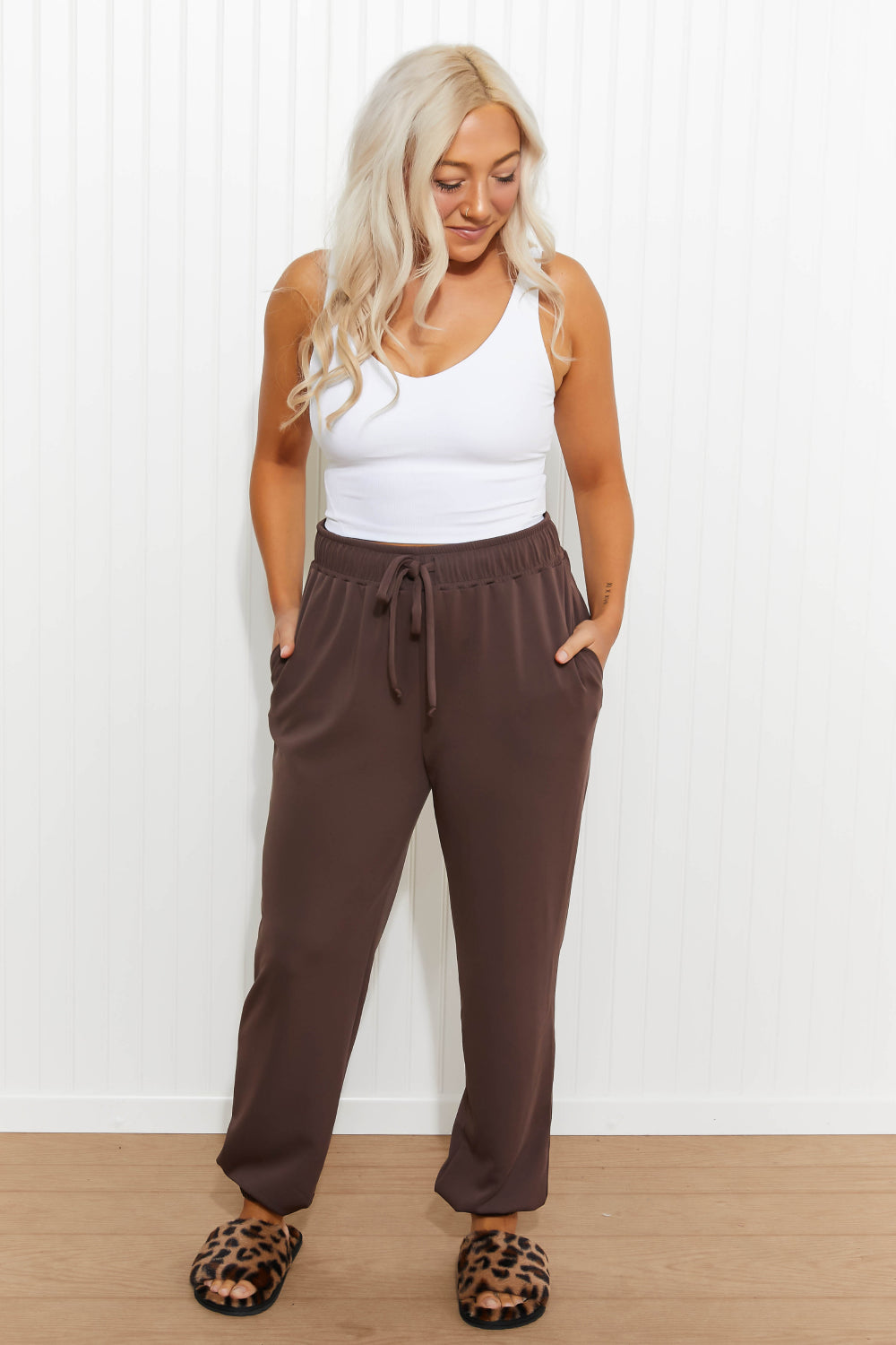 White Birch Cozier Days Full Size Joggers