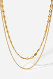 Dreaming of You Gold-Plated Double-Layered Necklace