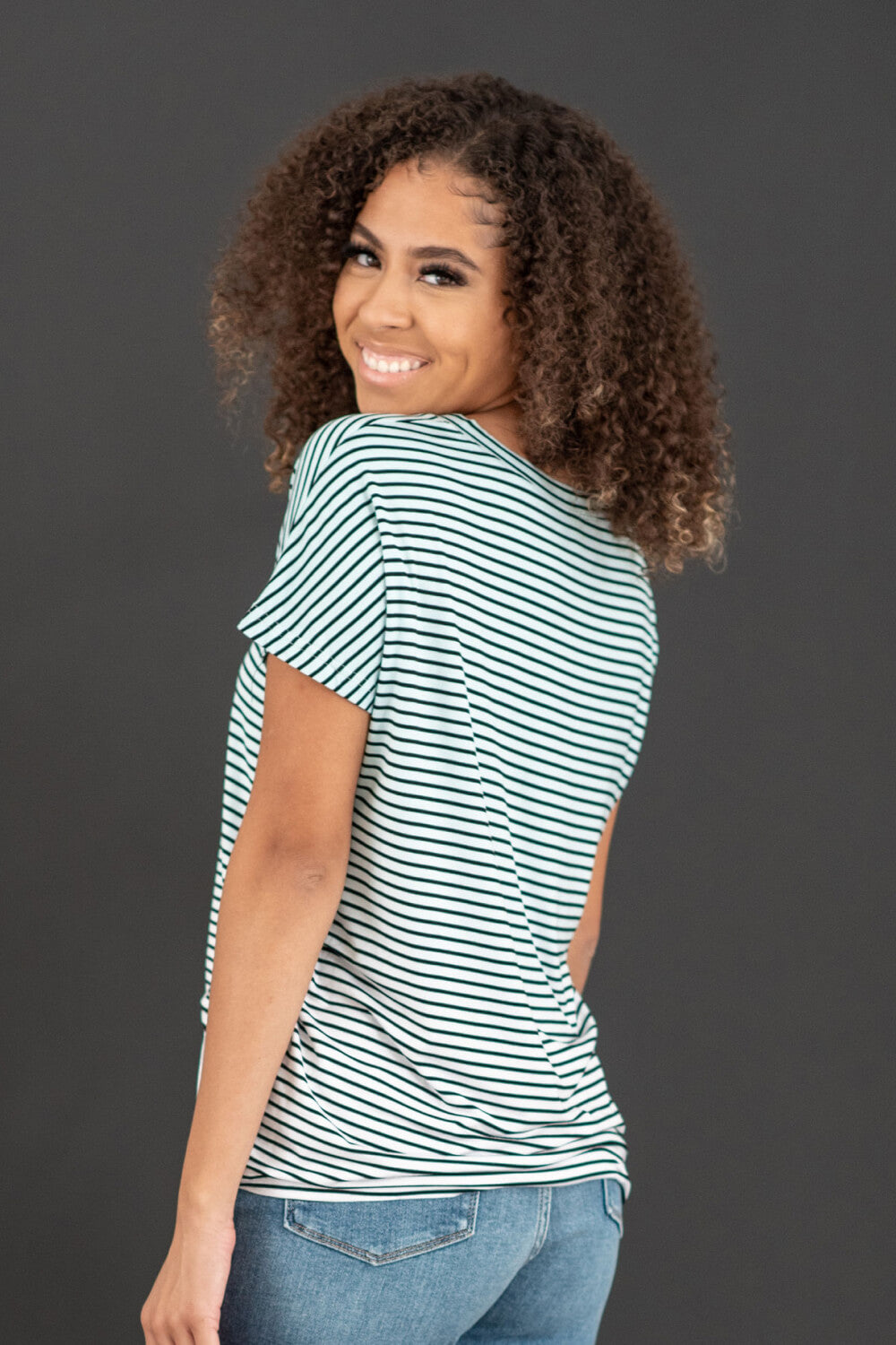 Sew In Love Running Free Full Size Striped Tee