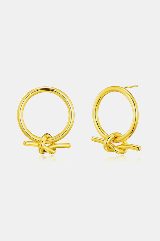 Stylish & Chic Knot Hoop Earrings