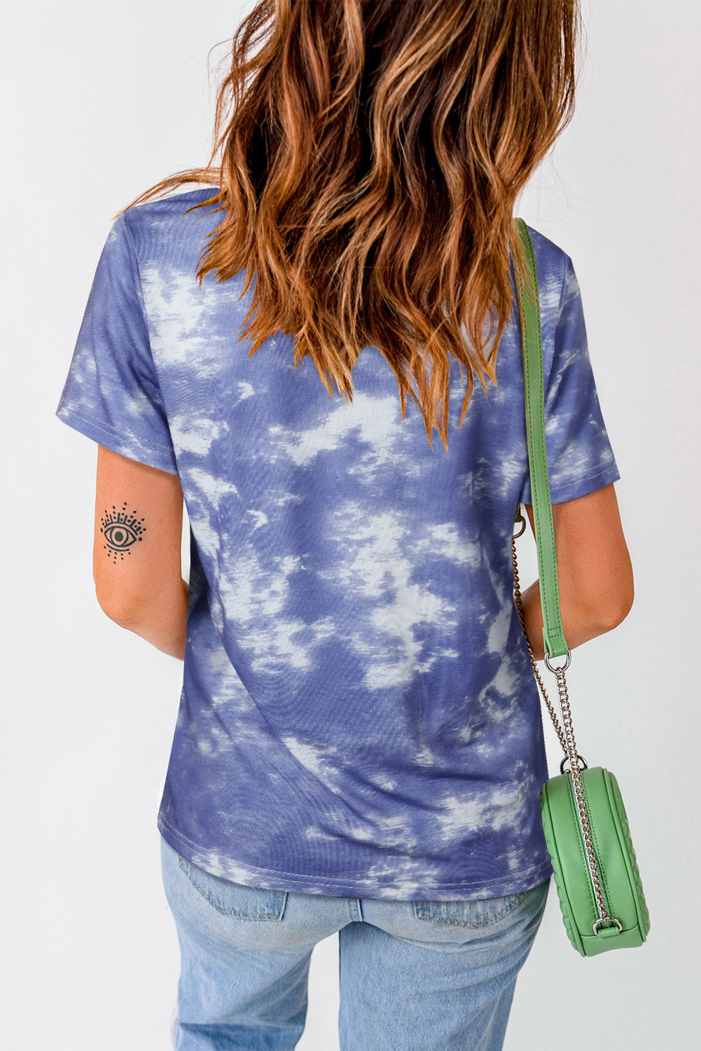 Tie-Dye Round Neck Short-Sleeve Tee