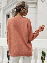 Load image into Gallery viewer, Frilled Sleeves V-Neck Sweater
