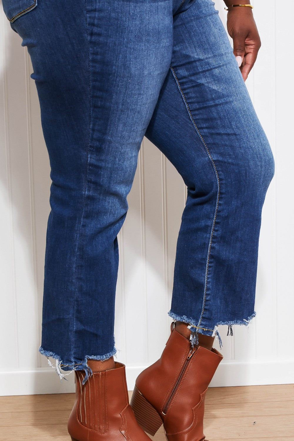 Judy Blue Full Size Emma Cropped Boot Cut Jeans