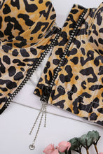 Load image into Gallery viewer, Leopard Print Zip Front Bustier
