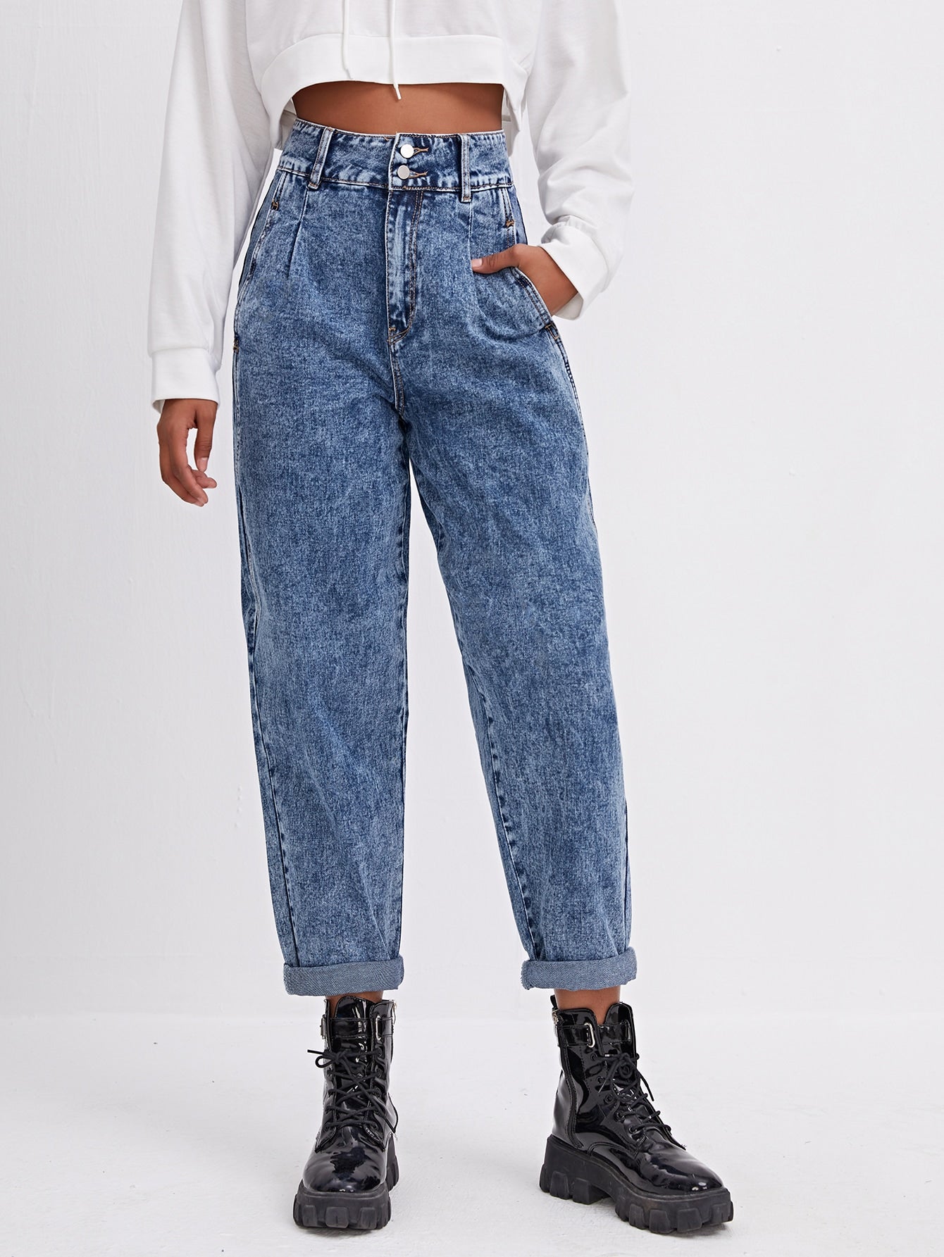 Find Your Place High-Rise Mom Jeans