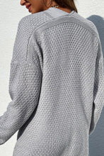 Load image into Gallery viewer, Cable-Knit Open Front Longline Cardigan
