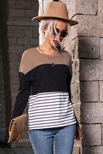 Load image into Gallery viewer, Striped Color Block Pullover
