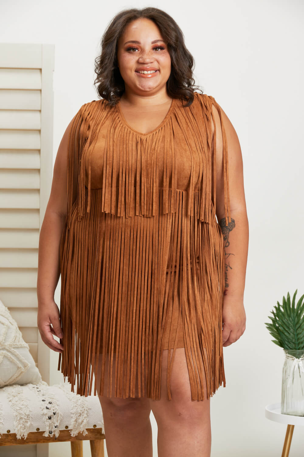 Vocal Shake It Up Full Size Fringe Dress