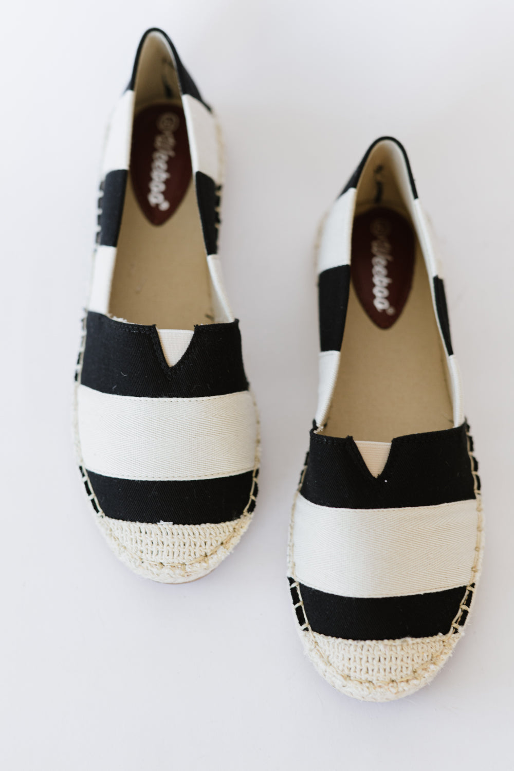 WeeBoo Candid Moments Striped Slip-On Espadrilles