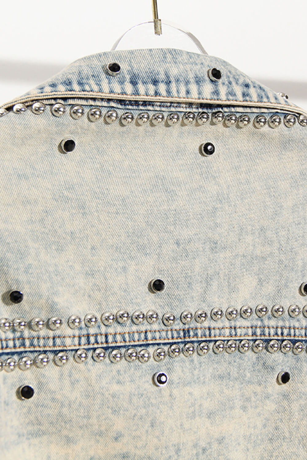 Studded Detail Denim Bolero