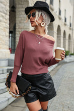 Load image into Gallery viewer, Boat Neck Waffle Knit Top
