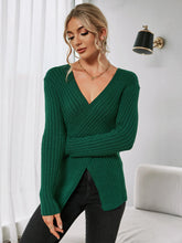 Load image into Gallery viewer, Crisscross Rib-Knit Sweater
